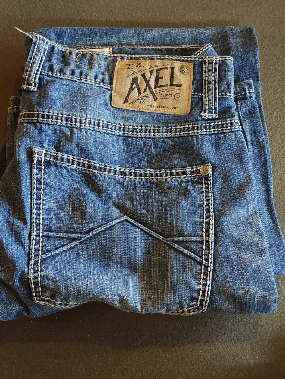 Memorial Day Sale! Men's Straight Leg Blue Denim Jeans